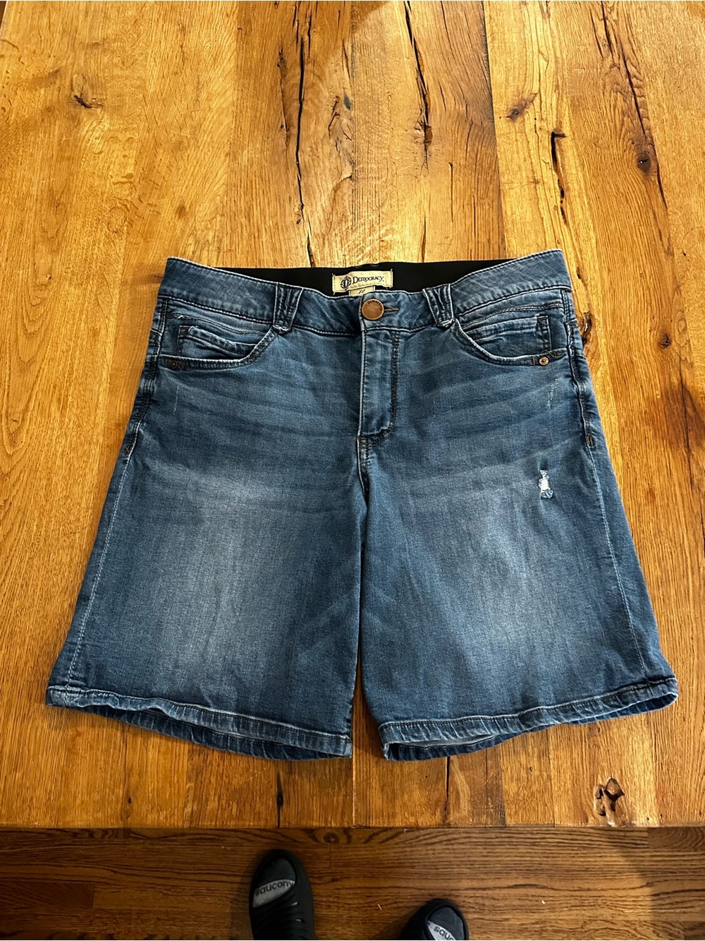 Democracy “Ab” solution Jean shorts 9in